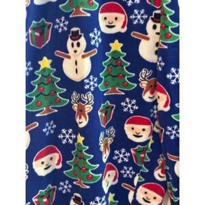 The Childrens Place Kids Fleece Pajama Pants XXL TALL Blue Christmas‎ preowned